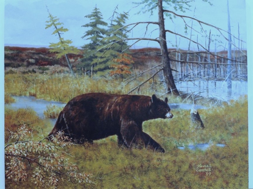 beaver dam bear painting 3